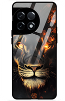 Lion On Flame Glass Case