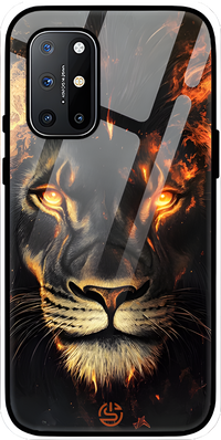 Lion On Flame Glass Case