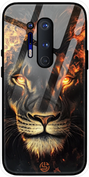 Lion On Flame Glass Case