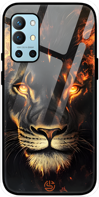 Lion On Flame Glass Case