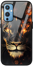 Lion On Flame Glass Case